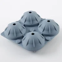 Cubetera para 4 hielos redondo de silicona