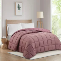 Acolchado Unicolor 2 plazas 220 x 240 cm rosa