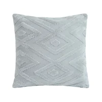 Almohadón decorativo Relieve 45 x 45 cm marfil