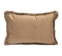 Almohadón decorativo Terra velvet 30 x 50 cm marrón