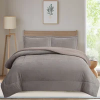 Acolchado Nórdico liso Queen 230 x 240 cm taupe