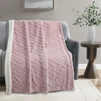 Manta Jack Sherpa 125 x 150 cm rosa