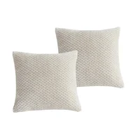 Pack 2 almohadones decorativos Jacqard 40 x 40 cm beige