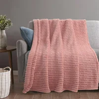 Manta Sherpa 125 x 150 cm rosa