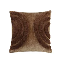 Almohadón decorativo Relieve 45 x 45 cm caramelo