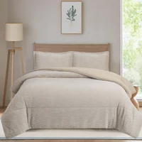 Acolchado Clásico liso King 260 x 240 cm beige