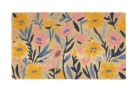 Felpudo Bleach flores 45 x 75 cm multicolor