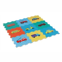 Alfombra infantil Transportes goma eva 88 x 88 cm 9 piezas