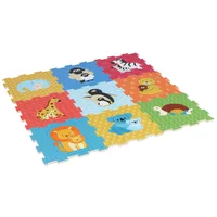 Alfombra infantil Animales goma eva 88 x 88 cm 9 piezas