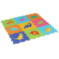 Alfombra infantil Dinosaurios goma eva 88 x 88 cm 9 piezas