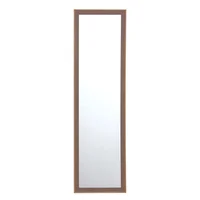 Espejo rectangular Cuerda 30 x 120 cm café