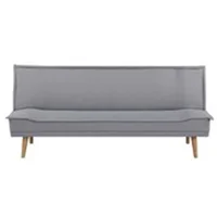 Futón Atenas 3 cuerpos 1 plaza y media gris