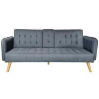 Sofá cama versátil 3 cuerpos 1 plaza con portavaso