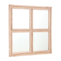 Espejo cuadrado Ventana 80 x 80 cm bronce