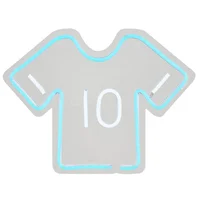 Cartel LED de neón camiseta de fútbol