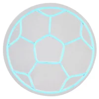 Cartel LED de neón pelota de fútbol