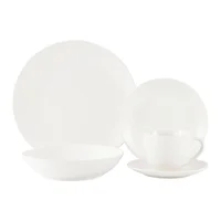Juego de vajilla Blanca 30 pzas. de porcelana blanco