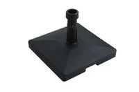 Base para sombrilla cuadrada 45 x 45 cm negra