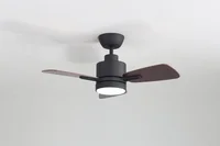 Ventilador de techo Darwin 3 aspas 1 lámparas negro