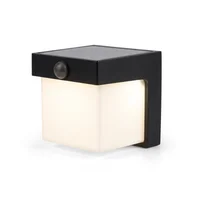 Aplique solar LED Thun negro