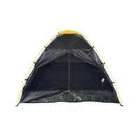 Carpa Dome 4 personas negro y amarillo