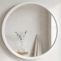 Espejo redondo 60 cm blanco