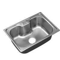 Pileta de cocina simple inoxidable 60 cm