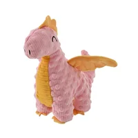 Juguete para perro Plush Dragón rosa y amarillo