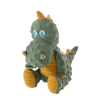 Juguete para perro Plush Dino verde y amarillo