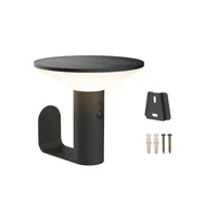 Aplique solar LED Rec blimo negro