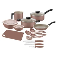 Batería de cocina 18 pzas. beige