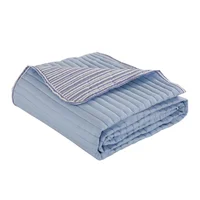 Cubrecama Bicolor 2 plazas 240 x 220 cm azul