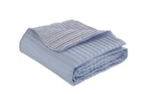 Cubrecama Bicolor 1 plaza y media 240 x 175 cm azul
