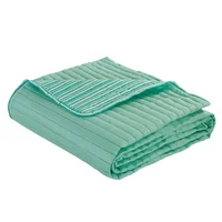 Cubrecama Bicolor 2 plazas 240 x 220 cm verde