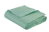 Cubrecama Bicolor 1 plaza y media 240 x 175 cm verde
