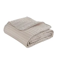 Cubrecama Bicolor 1 plaza y media 240 x 175 cm beige