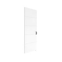 Puerta de interior corrediza MDF riel oculto blanca