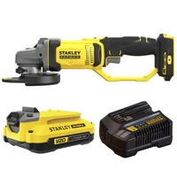 Combo Amoladora angular inálambrica 20 V 115 mm + Bateria 2 amp + Cargador 2 amp