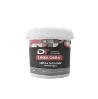 Combo Pintura latex interior obra blanco mate techo y pared 20 L + 20 L
