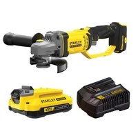 Combo Amoladora angular inalámbrica 115 mm + Bateria 20V 2A + Cargador 2A