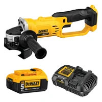 Combo Amoladora angular inalámbrica 115 mm DCG412 B + Bateria premium litio 5ah 20V + Cargador rapido 6ah 12V y 20V