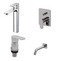 Combo Soul monocomando Grifería  de ducha de embutir + Grifería de lavatorio alto  + Grifería de bidet c/ transferencia