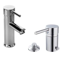 Combo Milán monocomando Grifería de bidet  + Grifería de lavatorio bajo