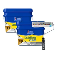 Combo 2 Impermeabilizantes líquidos para techos blanco 12 kg + Rodillo pelo largo 23 cm