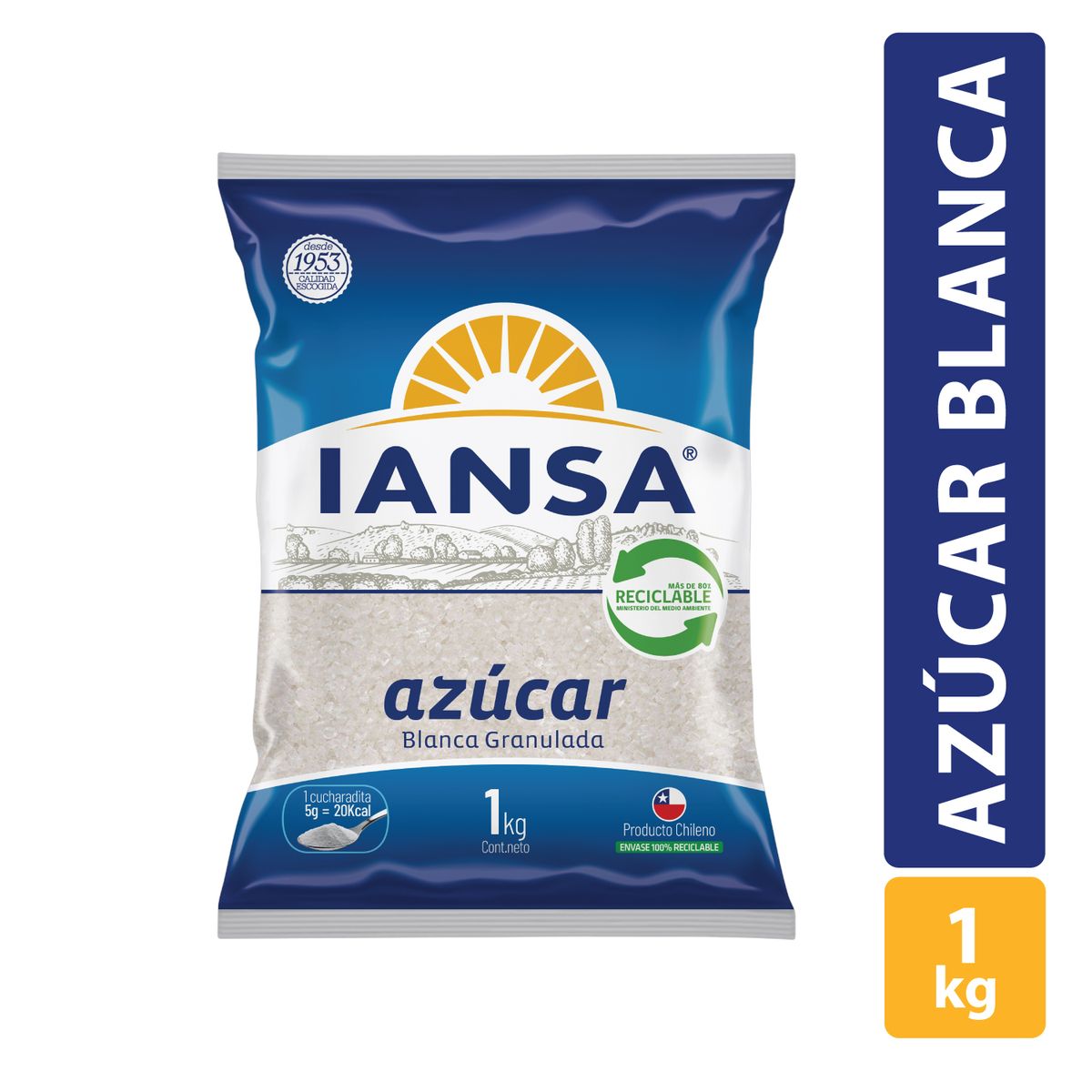 IANSA - Azúcar Blanca Granulada Iansa 1 Kg
