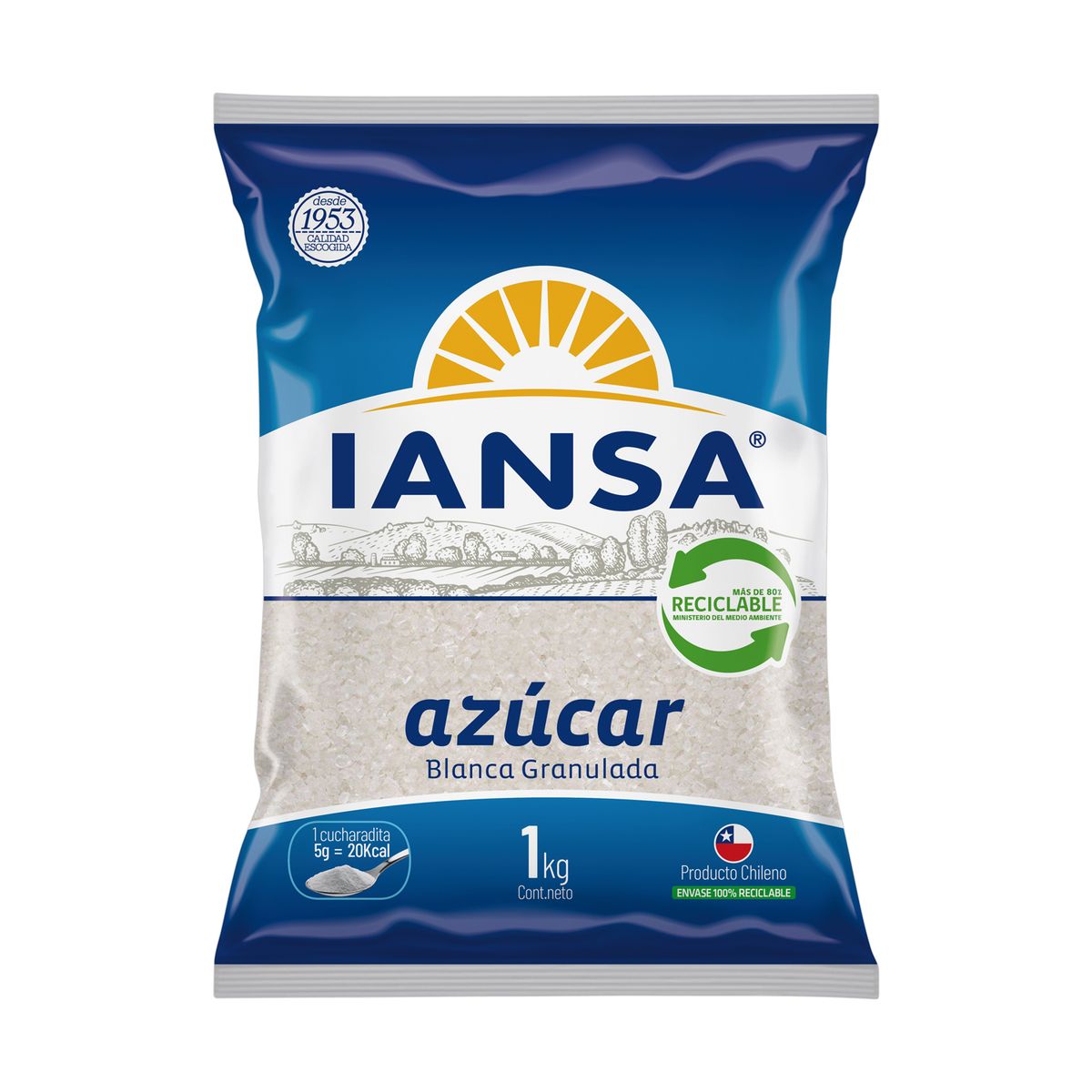 IANSA - Azúcar Blanca Granulada Iansa 1 Kg