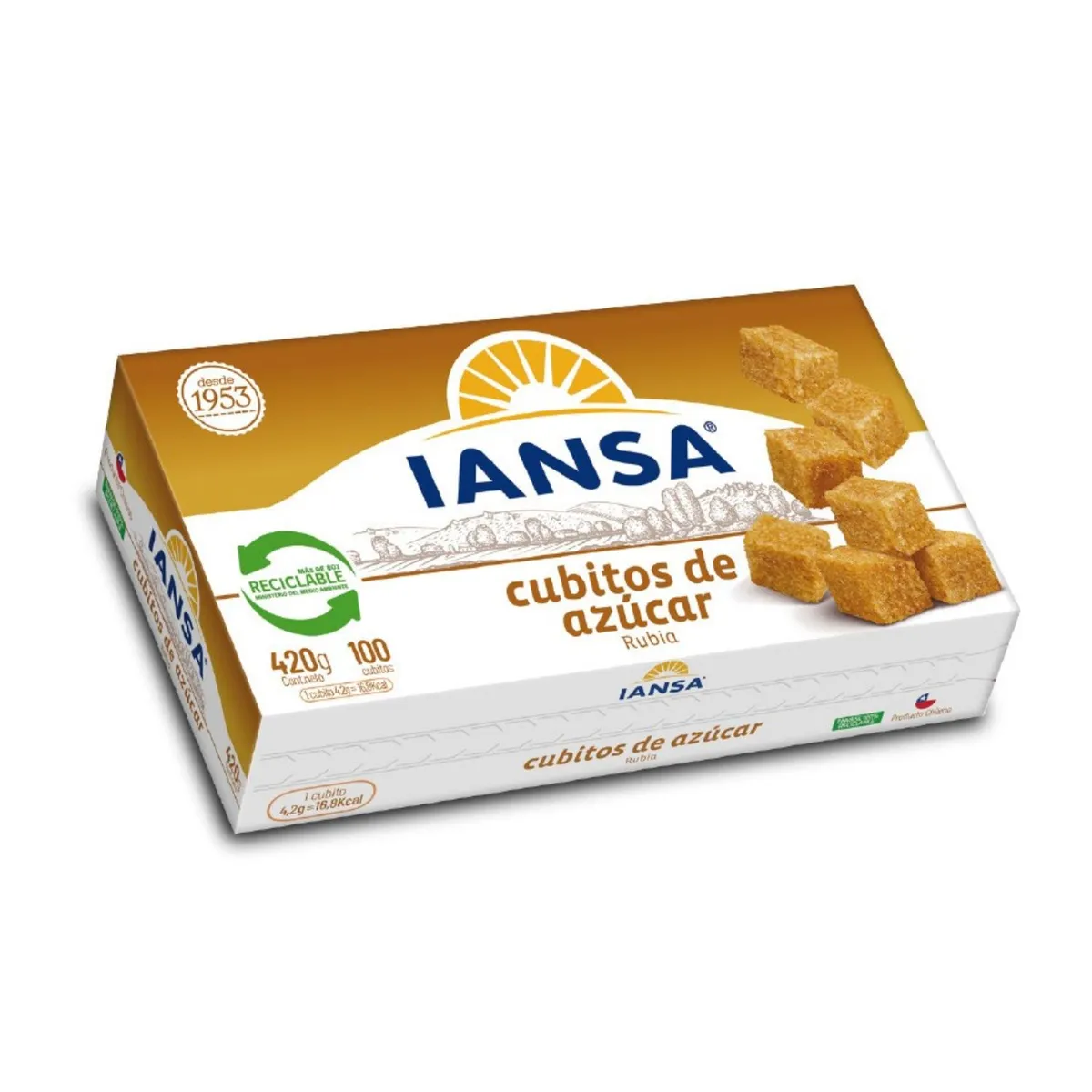 IANSA - Azúcar Rubia en Cubos Iansa 420 g