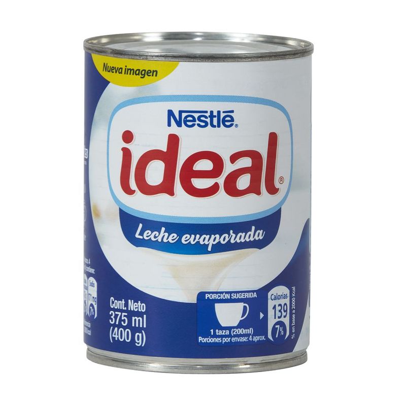 IDEAL - LECHE EVAPORADA TARRO 400GR