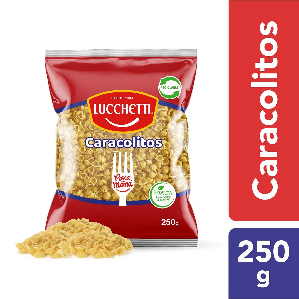 LUCCHETTI - FIDEO PASTINA CARACOLITOS 35 250 GRS. L