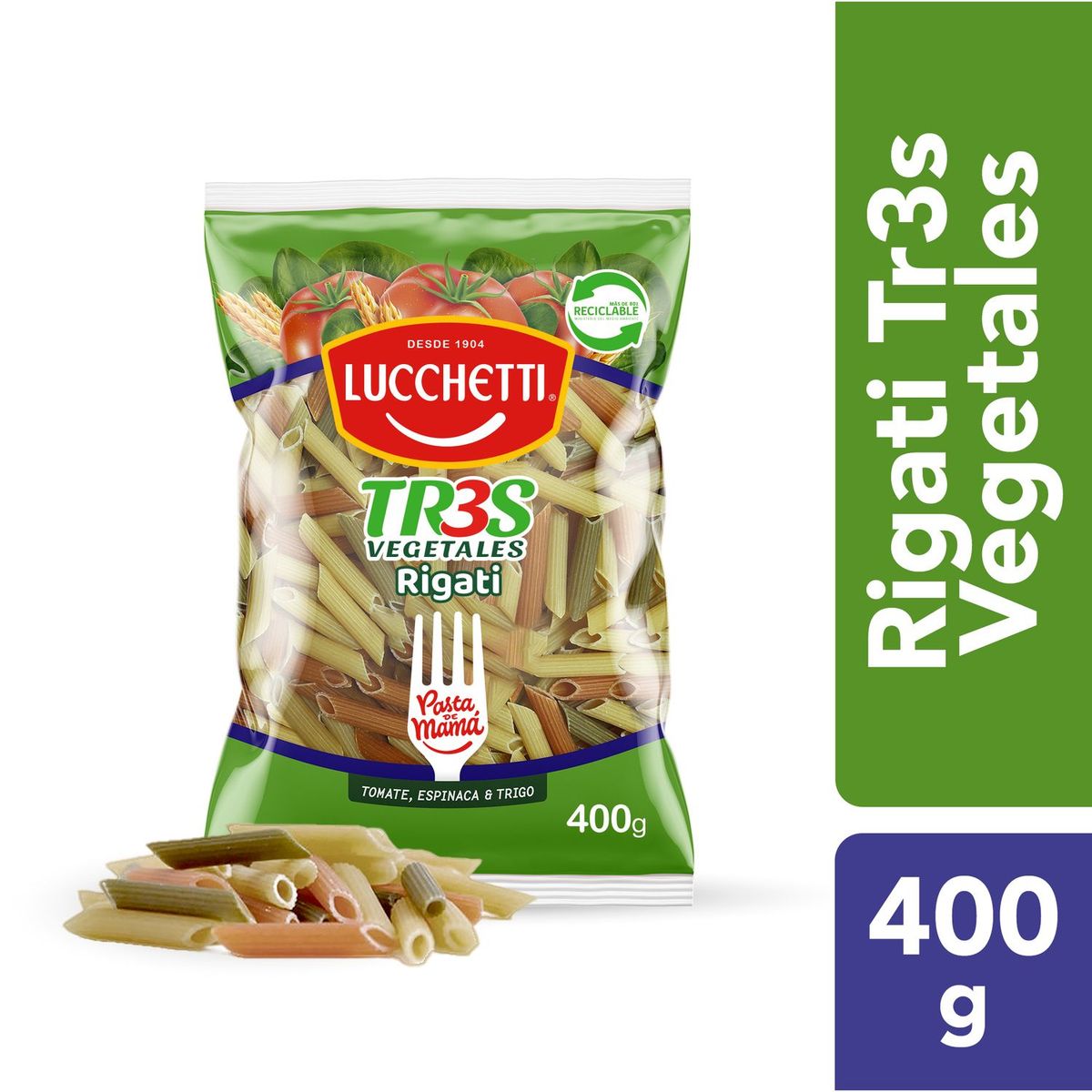 LUCCHETTI - FIDEO PASTA TRES RIGATI 400 GRS. L